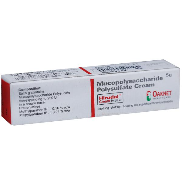 Hirudal Cream (Mucopolysaccharide Polysulfate) 1 Pharmacy In the US